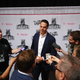 Auston Matthews surrounded by the overwhelmingly white, male press who cover the NHL.